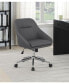 Фото #5 товара 35.25" Plywood Upholstered Office Chair with Casters