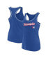 ფოტო #2 პროდუქტის Women's Royal Philadelphia 76ers Wordmark Logo Racerback Tank Top