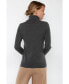 ფოტო #2 პროდუქტის Women's 100% Pure Cashmere Long Sleeve Turtleneck Pullover Sweater