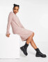 Фото #4 товара JDY charly knit mini dress in pink