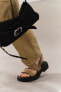 Фото #3 товара Асимметричные кожаные сандалии ZARA
