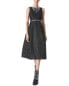 Фото #1 товара Alice + Olivia Cherra Pearl Embellished Mid Dress Women's 6