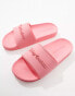 Juicy Couture logo sliders in pink lemonade