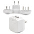 Фото #7 товара Dual-port USB wall charger - international travel - 17W/3.4A - white - Indoor - AC - 5 V - White
