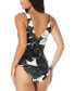 ფოტო #2 პროდუქტის Women's Printed Surplice One-Piece Swimsuit