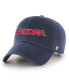Men's Navy Arizona Wildcats Script Clean Up Adjustable Hat