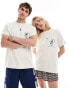 Фото #3 товара Reclaimed Vintage unisex Mickey Mouse tennis t-shirt in off white