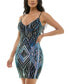 ფოტო #3 პროდუქტის Juniors' Sequin Embellished Sleeveless Bodycon Dress