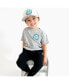 ფოტო #3 პროდუქტის Toddler Boys Smiley Checker Patch Short Sleeve T-Shirt