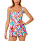 Фото #1 товара Women's Printed One-Piece Swim Dress