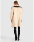 ფოტო #3 პროდუქტის Women's Watch Me Go Oversized Leather Trimmed Coat