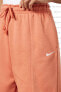 Фото #3 товара Sportswear Ess. Collt. Fleece High-Waisted Yüksek Belli Bol Kesim Turuncu Rengi Kadın Spor Şort