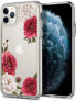Чехол для смартфона Spigen Red Floral для iPhone 11 Pro Max, Прозрачный.