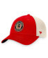 ფოტო #5 პროდუქტის Men's Red, Tan Chicago Blackhawks Original Six Mesh Snapback Hat
