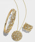 D'Oro by EFFY® Diamond Textured Bangle (1 ct. t.w.) in 14k Yellow Gold