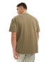 Barbour International Formula oversized t-shirt in khaki exclusive to asos Зеленый, 2XL - 124 CM - фото #2