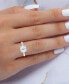 ფოტო #2 პროდუქტის Cubic Zirconia Cushion-Cut Solitaire Twist Rope Engagement Ring