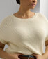 Фото #3 товара Plus Size Ribbed Crewneck Sweater