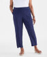 Фото #2 товара Plus Size Mid-Rise Rib-Waistband Pants, Created for Macy's
