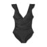 Фото #4 товара Women's Ruffle Shoulder Ruched Full Coverage One Piece Swimsuit - Kona Sol