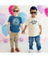 ფოტო #3 პროდუქტის Toddler Boys Birthday Varsity Short Sleeve T-Shirt