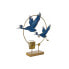 Фото #1 товара Декоративная фигура DKD Home Decor Синий Позолоченный Птица 51 x 9 x 51 см