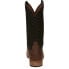 Фото #9 товара Justin Boots Cattler Chocolate Geometric Square Toe Cowboy Mens Brown Casual Bo
