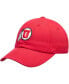 Men's Red Utah Utes Primary Logo Staple Adjustable Hat