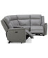 Фото #22 товара Addyson 117" 5-Pc. Leather Sectional with 2 Zero Gravity Recliners with Power Headrests, Created for Macy's