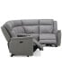 Фото #29 товара Addyson 117" 5-Pc. Leather Sectional with 2 Zero Gravity Recliners with Power Headrests, Created for Macy's