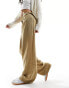 Фото #4 товара Pimkie baggy high waisted trousers in brown