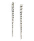 Faux Stone Graduated Linear Earrings