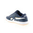 Фото #12 товара Reebok Club Memt Mens Blue Lace Up Leather Lifestyle Sneakers Shoes