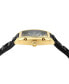 ფოტო #2 პროდუქტის Women's Swiss Diamond Accent Black Silicone Strap Watch 45x36mm