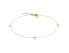 Fashion gold-plated leg bracelet with zircons TJA0339-918