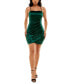 ფოტო #1 პროდუქტის Juniors' Ruched Asymmetric Bodycon Dress