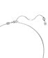 ფოტო #3 პროდუქტის Rhodium-Plated Mixed Crystal Infinity Pendant Necklace, 15" + 2-3/4" extender