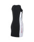 Фото #2 товара Women's Black Philadelphia Phillies Colorblock Quarter-Zip Sleeveless Dress