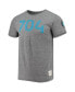 Men's Heathered Gray Charlotte FC Area Code Tri-Blend T-shirt