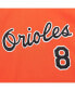 Фото #4 товара Mitchell Ness Men's Cal Ripken Jr. Orange Baltimore Orioles 2001 Cooperstown Collection Authentic Throwback Jersey