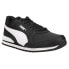 Фото #2 товара Puma St Runner V3 Leather Lace Up Youth Mens Black Sneakers Casual Shoes 384904