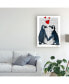 Фото #3 товара Fab Funky Penguins with Love Hearts Canvas Art - 19.5" x 26"