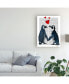 Fab Funky Penguins with Love Hearts Canvas Art - 19.5" x 26"