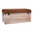 Storage chest with seat Alexandra House Living Brown Polyurethane MDF Wood 40 x 38 x 80 cm