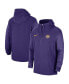 ფოტო #1 პროდუქტის Men's Purple LSU Tigers 2023 Sideline Player Quarter-Zip Hoodie Jacket