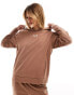 Фото #1 товара Armani EA7 centre logo hoodie in brown CO-ORD