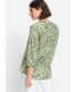 Фото #2 товара Women's Cotton Viscose 3/4 Sleeve Zebra Print Tunic Shirt