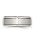 ფოტო #2 პროდუქტის Stainless Steel Polished Brushed Center 8mm Edge Band Ring