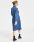 Фото #2 товара Women's Denim Trench Coat, Created for Macy's