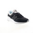Фото #4 товара New Balance 997H CM997HQN Mens Black Suede Lace Up Lifestyle Sneakers Shoes
